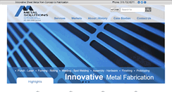 Desktop Screenshot of metalsolutionsinc.com